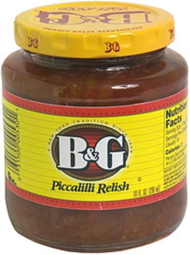 B & G Piccalilli Relish - 10 oz, Nutrition Information | Innit