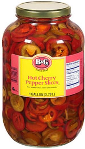 Bandg Hot Cherry Pepper Slices 1 Gal Nutrition Information Innit
