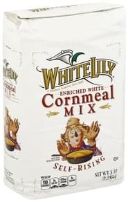 White Lily Enriched White, Self-Rising Cornmeal Mix - 5 lb, Nutrition ...