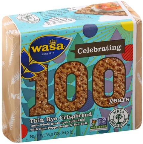 WASA Rye, Thin Crispbread - 8.6 oz, Nutrition Information | Innit