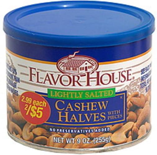 Flavor House Lightly Salted, Pre-Priced Cashew Halves with Pieces - 9 ...