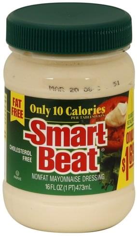 Smart Beat Nonfat Mayonnaise Dressing - 16 oz, Nutrition