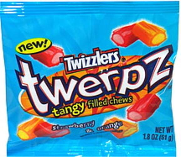 Twizzlers Strawberry & Orange Tangy Filled Chews - 1.8 oz, Nutrition ...