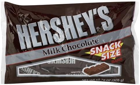 Hersheys Milk Chocolate Bars - 10.78 oz, Nutrition Information | Innit