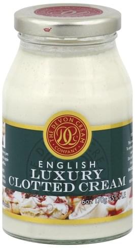 Devon Cream English Luxury Clotted Cream - 6 oz, Nutrition Information ...