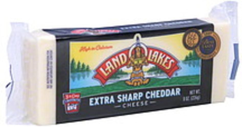 Land O Lakes Extra Sharp Cheddar Cheese - 8 Oz, Nutrition Information ...