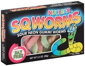 Nuclear Fat Free Sqworms - 3.5 oz, Nutrition Information | Innit