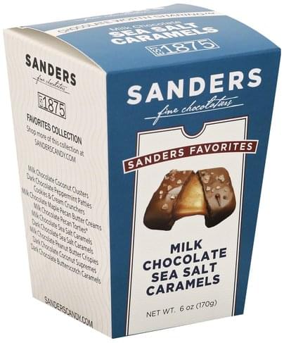 Milk Chocolate Sea Salt Caramel Thins 6 oz. – Sanders Candy