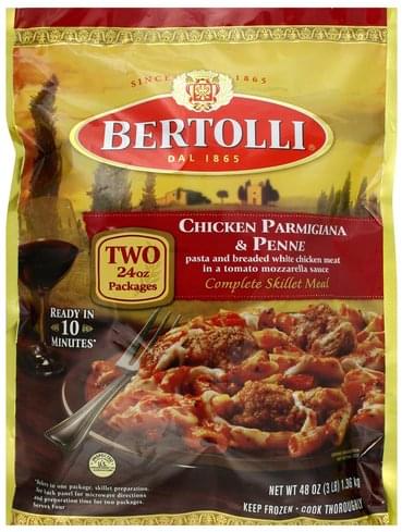 Bertolli Chicken Parmigiana & Penne Complete Skillet Meal - 48 Oz ...