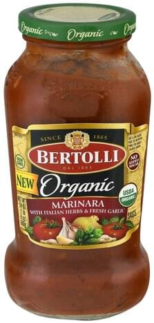 Bertolli Organic, Marinara Sauce - 24 oz, Nutrition Information | Innit