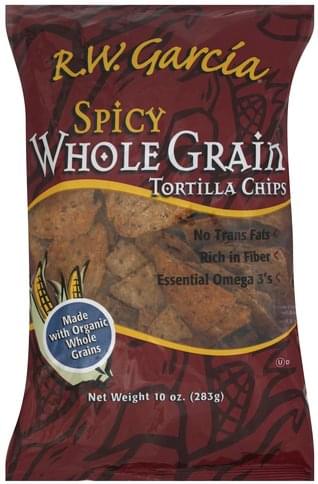 Rw Garcia Spicy Whole Grain Tortilla Chips - 10 oz, Nutrition ...