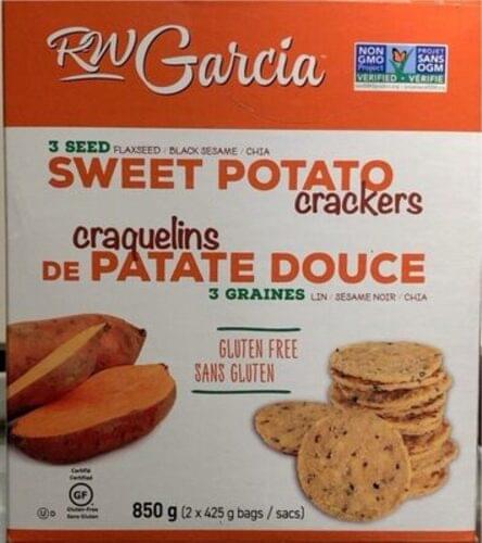 RW Garcia 3 Seed Sweet Potato Crackers - 28 g, Nutrition Information ...