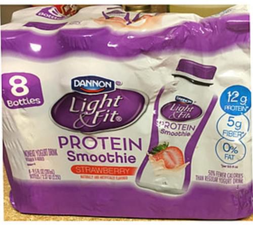 Dannon Light Fit Strawberry Protein Smoothie Ml Nutrition