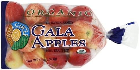 Full Circle Gala Apples - 3 lb, Nutrition Information | Innit