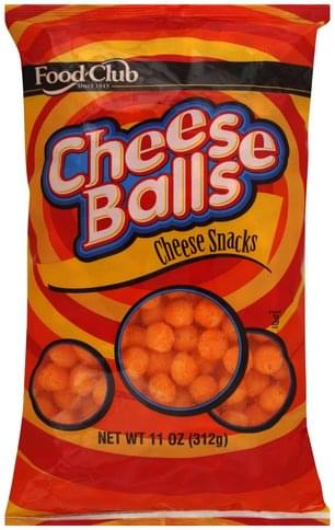 Food Club Cheese Balls Cheese Snacks - 11 oz, Nutrition Information | Innit