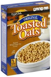 Food Club Toasted Oats, Original Cereal - 12 oz, Nutrition Information ...