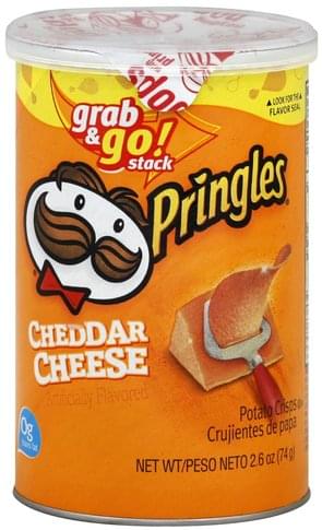 Pringles Cheddar Cheese Flavored Potato Crisps - 2.6 oz, Nutrition ...