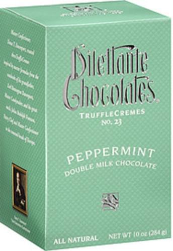 Peppermint TruffleCremes in Milk Chocolate Jar - Dilettante Chocolates