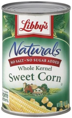 Libbys Sweet, Whole Kernel Corn - 15 oz, Nutrition Information | Innit