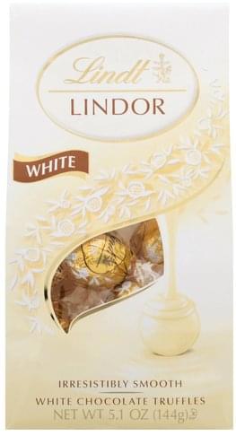 Lindt White Chocolate Truffles - 5.1 oz, Nutrition Information | Innit