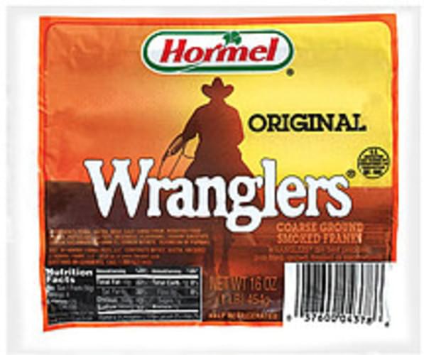 Hormel Wranglers Coarse Ground Original Smoked Franks - 16 oz, Nutrition  Information | Innit