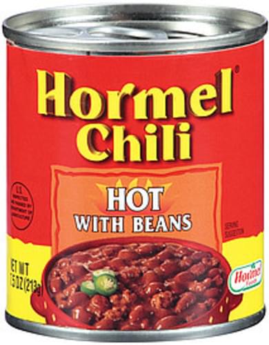 Hormel Hot w/Beans Chili - 7.5 oz, Nutrition Information | Innit