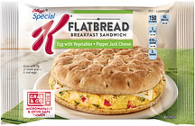 Kellogg's Special K Egg With Vegetables & Pepper Jack Cheese Flatbread ...