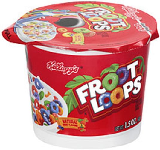 Kellogg's Froot Loops Sweetened Multi-Grain Cereal Cups - 12, Nutrition ...