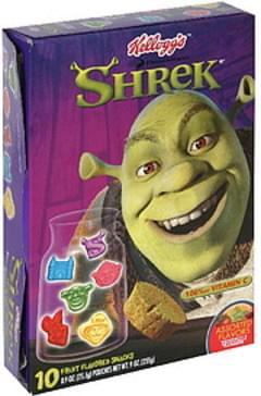 Kelloggs Shrek, Assorted Flavors Fruit Flavored Snacks - 10 ea ...