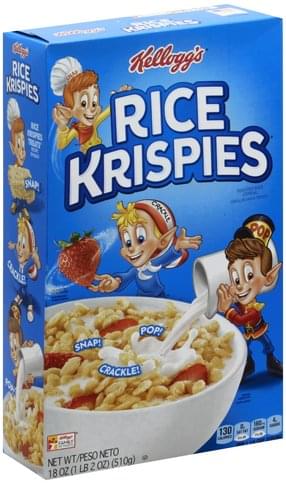 Rice Krispies Toasted Rice Cereal - 18 oz, Nutrition Information | Innit