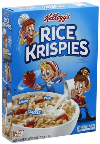 Rice Krispies Toasted Rice Cereal - 9 oz, Nutrition Information | Innit