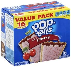 Pop Tarts Cherry, Frosted, Value Pack Toaster Pastries - 16 ea ...