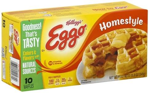Eggo Homestyle Waffles 10 Ea Nutrition Information Innit