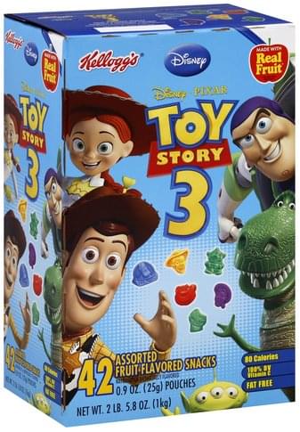 Kelloggs Disney-Pixar Toy Story 3, Assorted Fruit Flavored Snacks - 42 ...