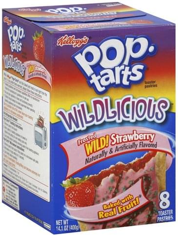 Pop Tarts Frosted Wild Strawberry Toaster Pastries - 8 ea, Nutrition ...