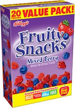 Kelloggs Mixed Berry Fruity Snacks - 2.5 oz, Nutrition Information | Innit