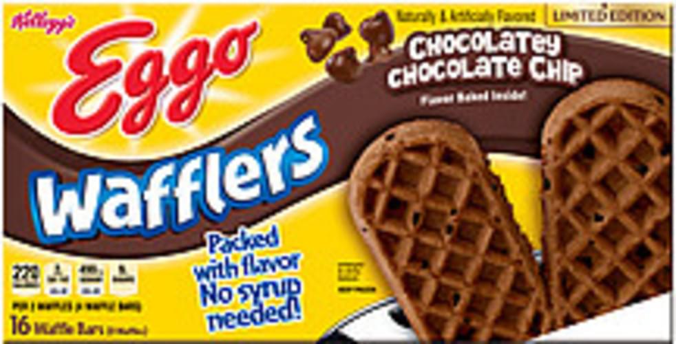 Kellogg's Eggo Wafflers Chocolatey Chocolate Chip Waffle Bars - 10.7 oz ...