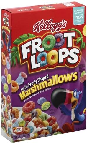 Kellogg's with Fruity Shaped Marshmallows Cereal - 12.6 oz, Nutrition ...