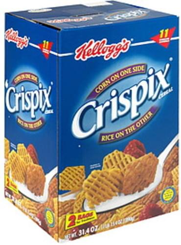 Crispix Corn on one side, Rice on the other Cereal - 2 ea, Nutrition ...