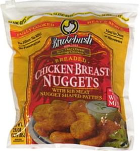 Brakebush With Rib Meat Breaded Chicken Breast Nuggets - 28 Oz 