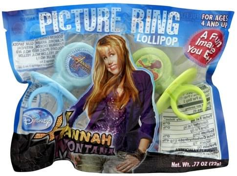 Hannah Montana Hannah Montana Picture Ring Lollipop - 0.77 oz ...