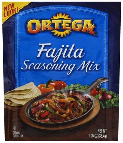 Ortega Fajita Seasoning Mix - 1.25 oz, Nutrition Information | Innit