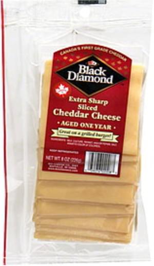 Black Diamond Extra Sharp Cheddar Sliced Cheese 8 Oz Nutrition