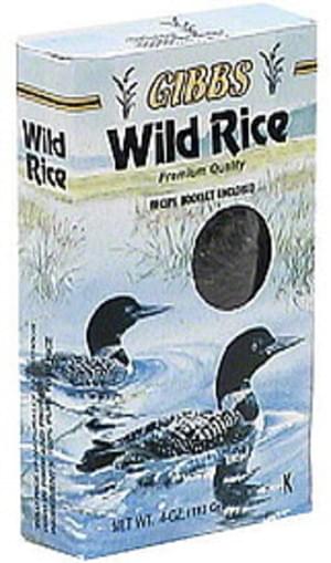 Gibbs Wild Rice, Premium Quality, High Fiber And Protein - 4 oz