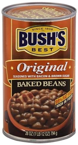 Bushs Best Original Baked Beans - 28 oz, Nutrition Information | Innit