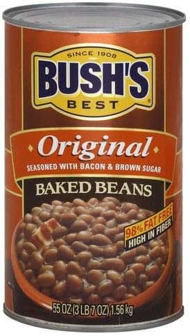 Bushs Best Original Baked Beans - 55 oz, Nutrition Information | Innit