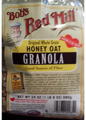 Bobs Red Mill Honey Oat Granola 45 G Nutrition Information Innit