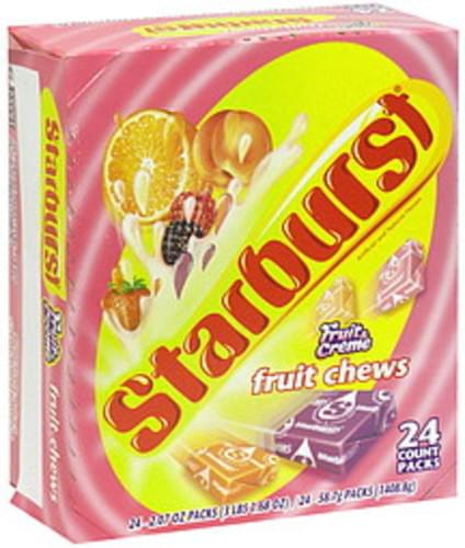 Starburst Fruit Creme Fruit Chews 24 Ea Nutrition Information Innit