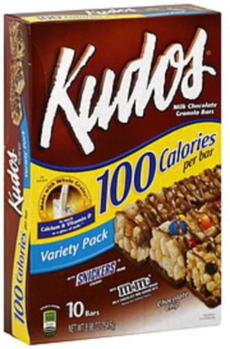 Kudos Milk Chocolate Variety Pack Granola Bars 10 Ea Nutrition Information Innit