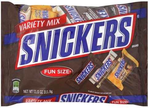 Snickers Fun Size Variety Mix - 11 oz, Nutrition Information | Innit